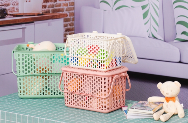 DUY TAN プラスリッドバスケット – モダンなデザインからの多彩なカラー