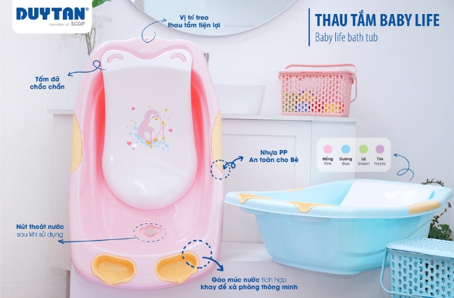 THAU TẮM BABY LIFE: BÉ VUI TẮM – MẸ YÊN TÂM