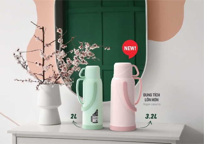 BÌNH THỦY 3,2L – THÊM SIZE, THÊM LỰA CHỌN, TIỆN LỢI HƠN CHO MỌI NHÀ
