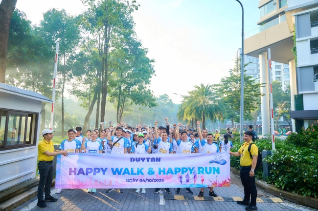 "HAPPY WALK – HAPPY RUN": NĂNG LƯỢNG GẮN KẾT VÀ DẤU ẤN NHÂN VĂN MỪNG SINH NHẬT DUY TÂN 38 NĂM