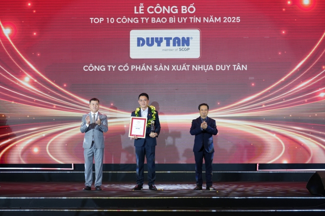 DUY TÂN VỮNG VÀNG VỊ THẾ "TOP 10 CÔNG TY BAO BÌ UY TÍN NĂM 2025"