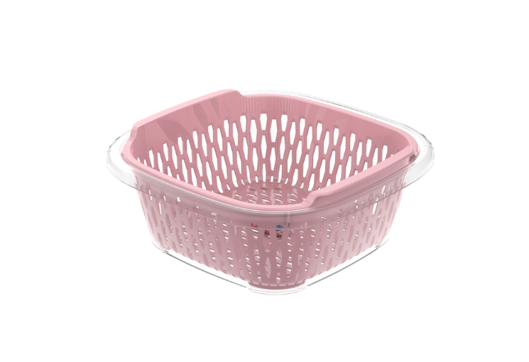 プラスチック ザル・ボウル スクエアセット (2T0)