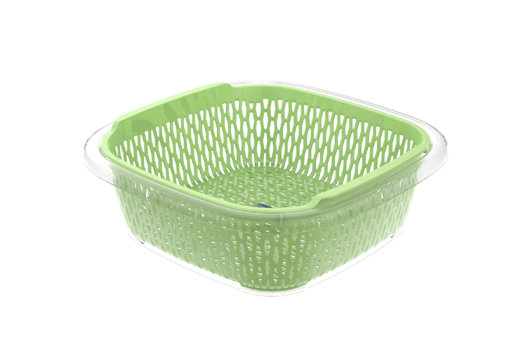 プラスチック ザル・ボウル スクエアセット (2T9)