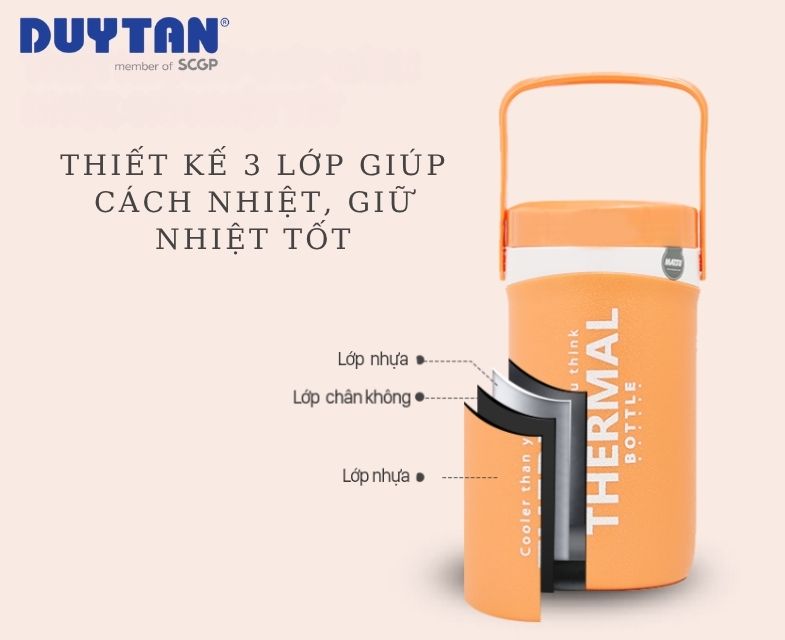 Cấu tạo của bình giữ nhiệt Duy Tân