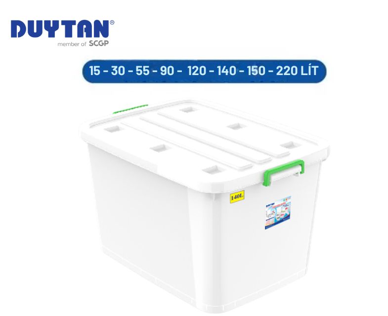 Thùng nhựa vuông đa dạng kích thước sử dụng